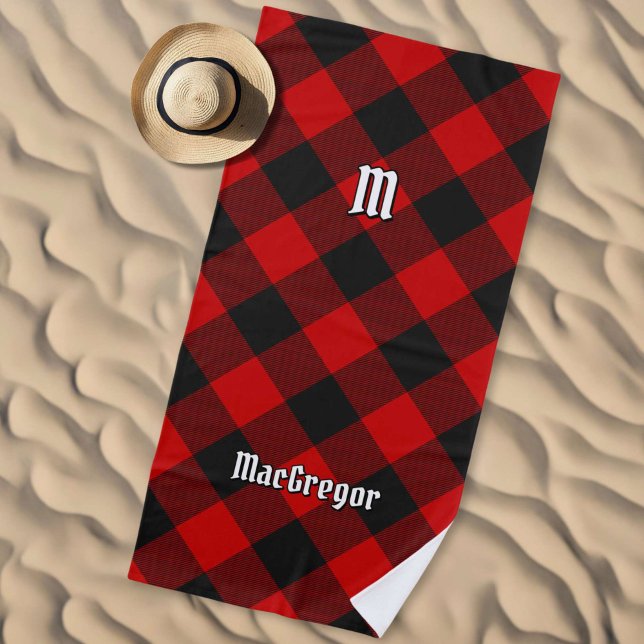 Serviette De Plage MacGregor Rob Roy Tartan Beach Towel (Créateur téléchargé)