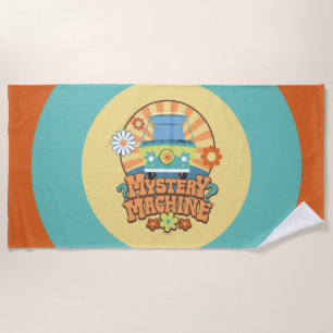 Serviette De Plage Machine de mystère Van Floral Graphisme