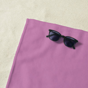 Serviette De Plage Magenta Rose Saison de Printemps Couleur Uni