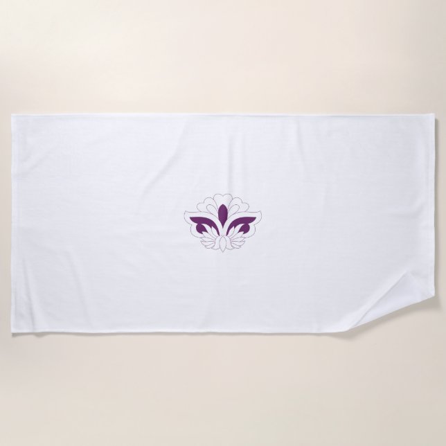 Serviette De Plage Magenta rouge décoratif (Devant)