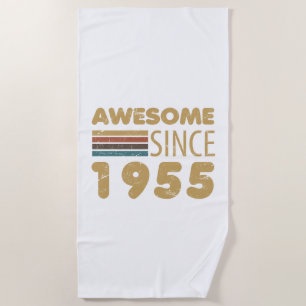Serviette De Plage Magnifique depuis 1955 70e anniversaire