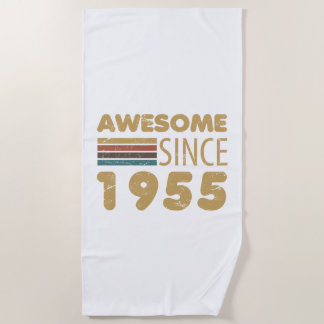 Serviette De Plage Magnifique depuis 1955 70e anniversaire