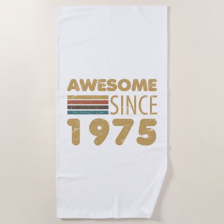 Serviette De Plage Magnifique depuis 1975 50e anniversaire