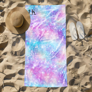 Serviette De Plage Magnifique Fond Pailleté Coloré