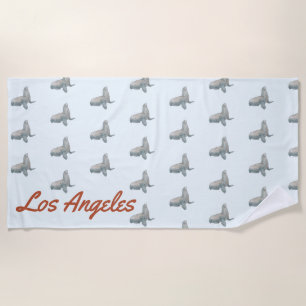Serviette De Plage Maison de Los Angeles cadeau de réveil