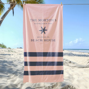 Serviette De Plage Maison de plage de la famille Nautical Starfish