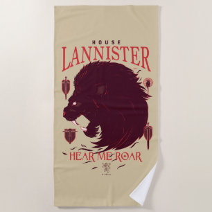 Serviette De Plage Maison Lannister - Entendez-moi Roar