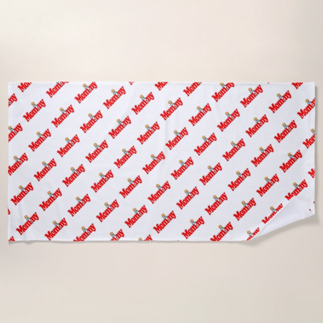 Serviette De Plage Maman (Devant)