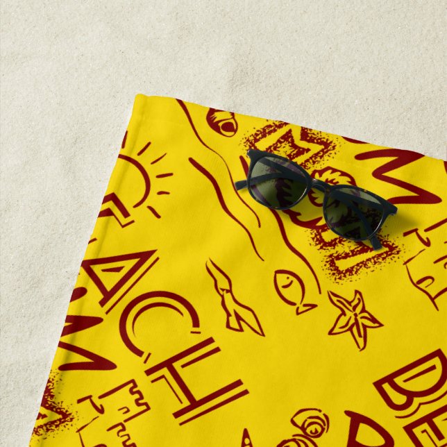 Serviette De Plage Maman/maman (En situation)