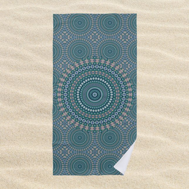 Serviette De Plage Mandala 4 Beach Towel (Créateur téléchargé)