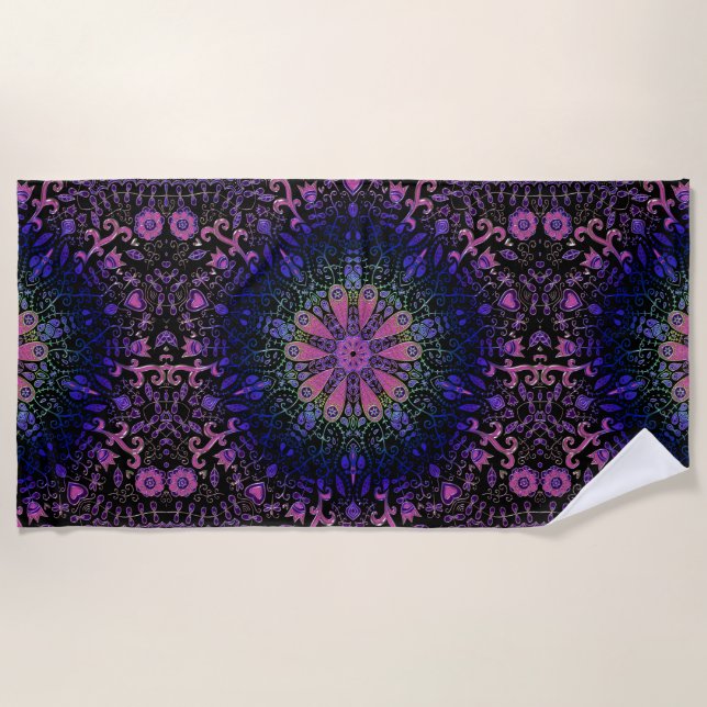 Serviette De Plage Mandala de la tapisserie Cravate-Dy (Devant)