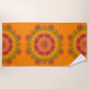 Serviette De Plage Mandala. ethnique