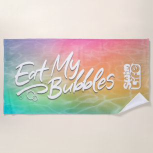 Serviette De Plage "Mangez mes bulles" Vie de nage Unicorne Eau de ba