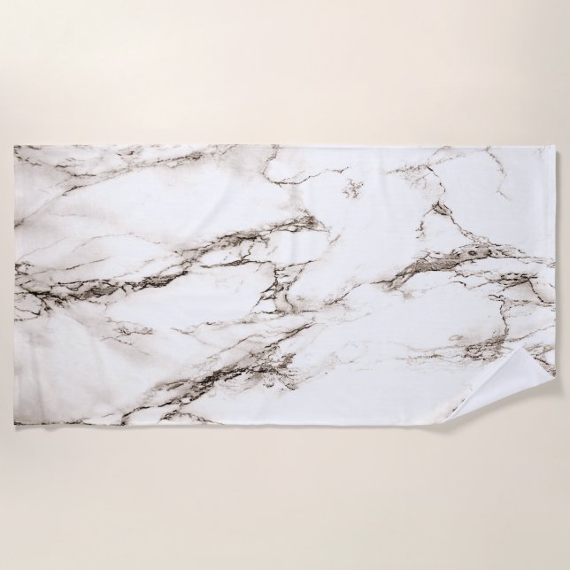 Serviette De Plage Marbre aspect marron (Devant)