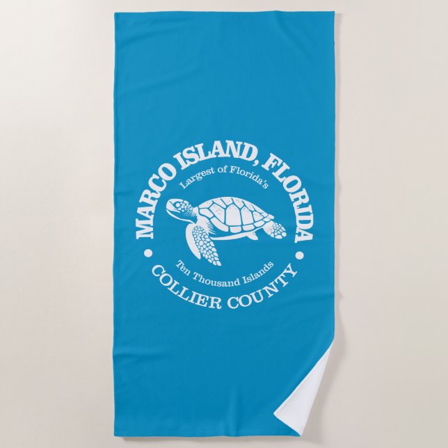 Serviette De Plage Marco Island (tortue de mer) (Devant)