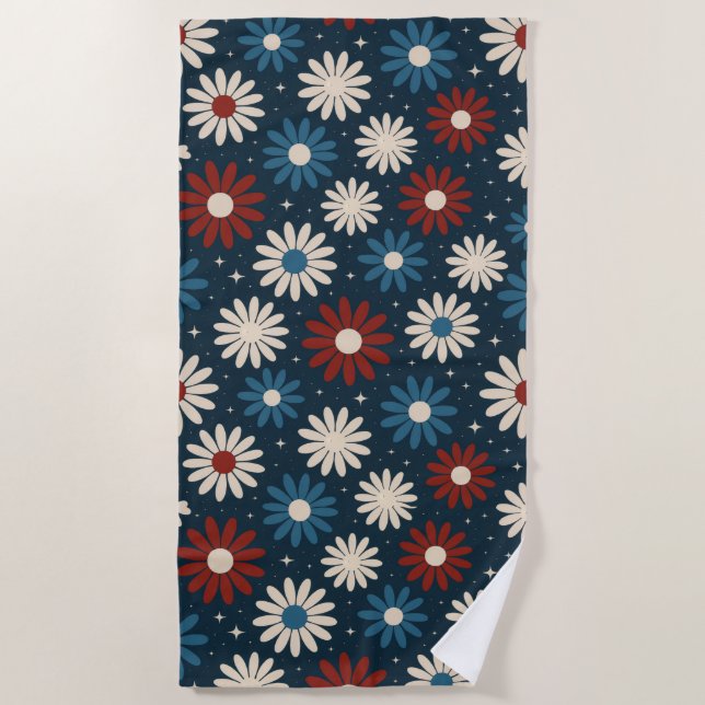 Serviette De Plage Marguerite Américaine (Devant)