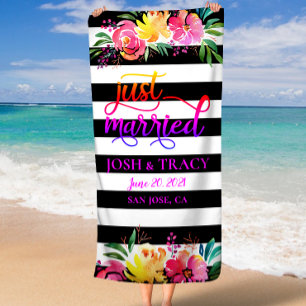 Serviette De Plage Mariage, Mariée, Marié, Épouse, Époux, Cadeau de M