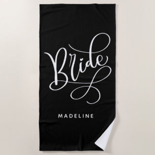 Serviette De Plage Mariée   Ajouter Votre Nom