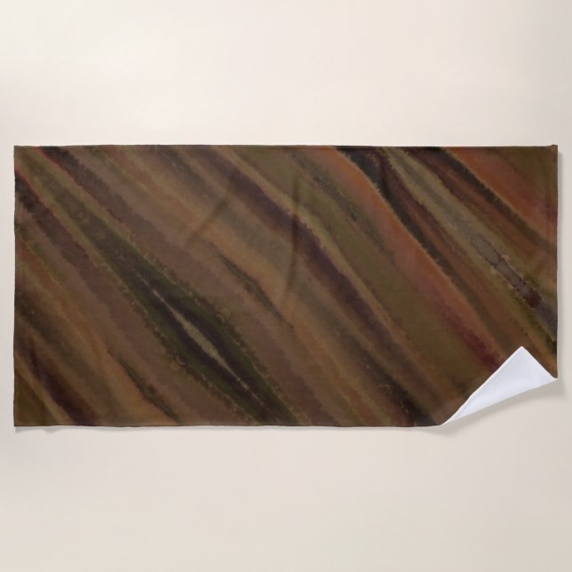 Serviette De Plage Marron Est Ma Couleur Préférée (Devant)