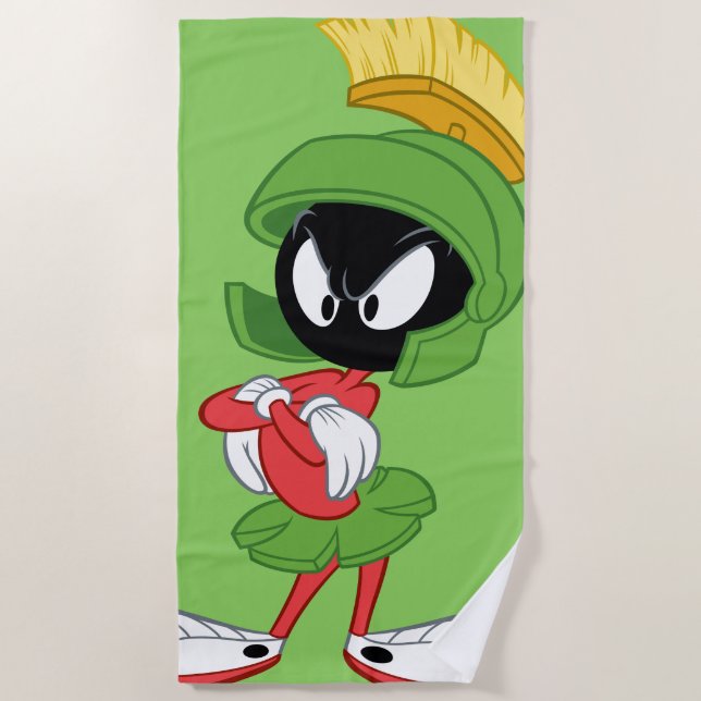 Serviette De Plage MARVIN LE MARTIAN™ | Armes croisées (Devant)