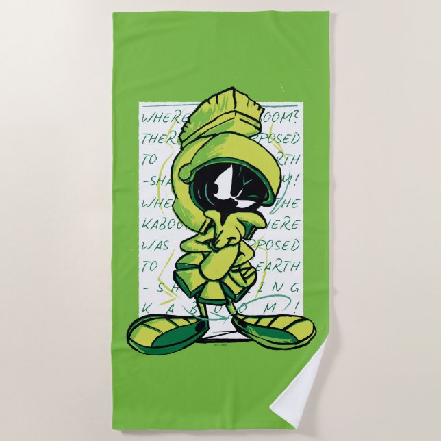 Serviette De Plage MARVIN THE MARTIAN™ - Croquis (Devant)