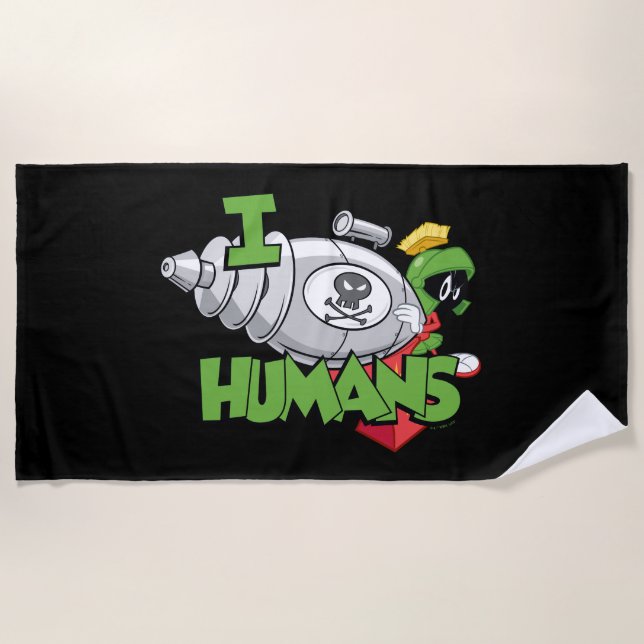Serviette De Plage MARVIN THE MARTIAN™ I Laser Humains (Devant)