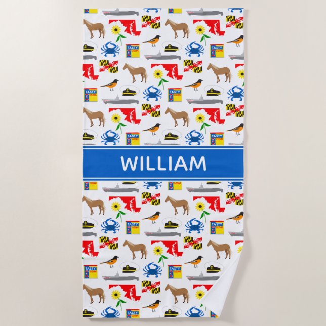 Serviette De Plage Maryland (Devant)