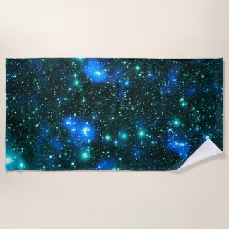 Serviette De Plage Matière Sombre Bleu sarcelle