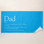 Serviette De Plage Meilleur papa papa papa père Définition Ciel Bleu<br><div class="desc">Personnalisez la définition de votre père, père ou père spécial afin de créer un cadeau unique pour la Fête des pères, les anniversaires, Noël ou tout autre jour que vous voulez montrer combien il signifie pour vous. Une façon parfaite de lui montrer à quel point il est extraordinaire chaque jour....</div>