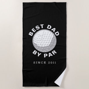 Serviette De Plage Meilleur Papa Par Fête des pères Personnalisé Anné