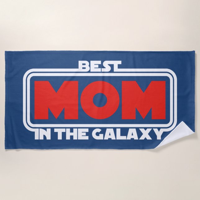 Serviette De Plage Meilleure maman dans la Galaxie (Devant)