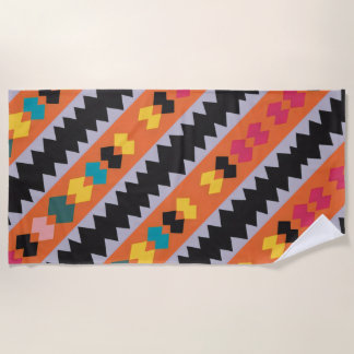 Serviette De Plage Mélange de Motif violet rouge noir