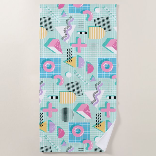 Serviette De Plage Memphis Sweet Candies (Devant)