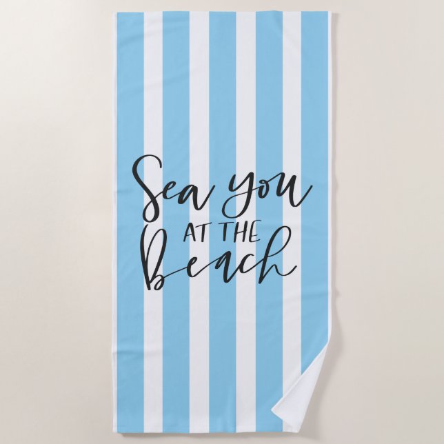 Serviette De Plage Mer À La Plage (Devant)