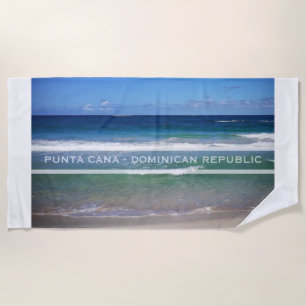 Serviette De Plage Mer de Punta Cana, République Dominicaine