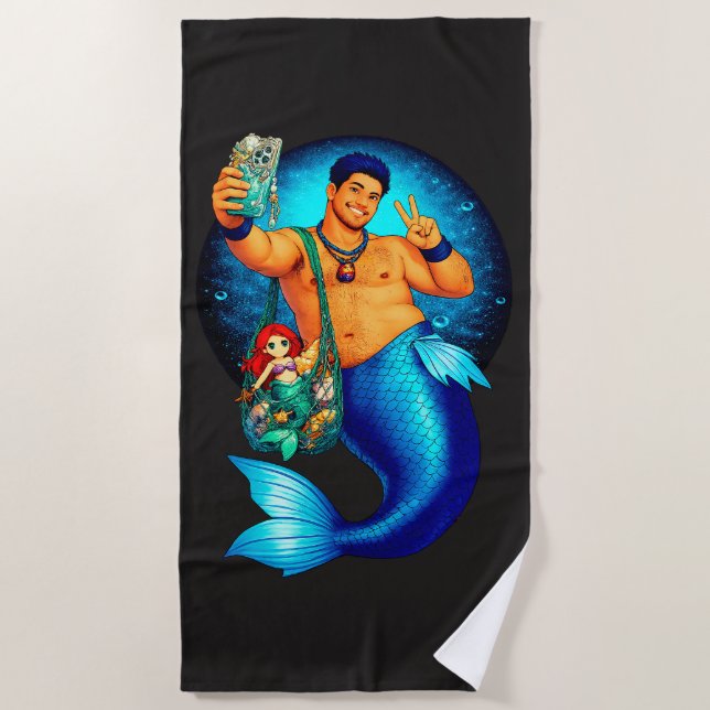 Serviette De Plage Merbear Lagoon - Kai Mizuno (Devant)
