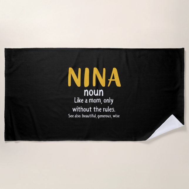 Serviette De Plage Mère Art Nina Définition (Devant)