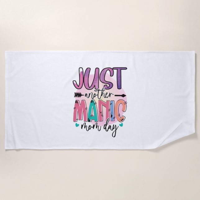 Serviette De Plage Mère cadeau juste une autre fête des mères (Devant)