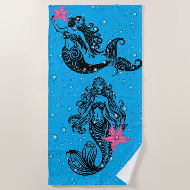 Serviette de plage Mermaid (Devant)