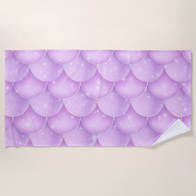 Serviette de plage Mermaid Design (Devant)
