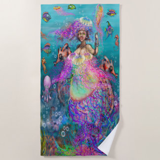 Serviette de plage Mermaid Jellyfish