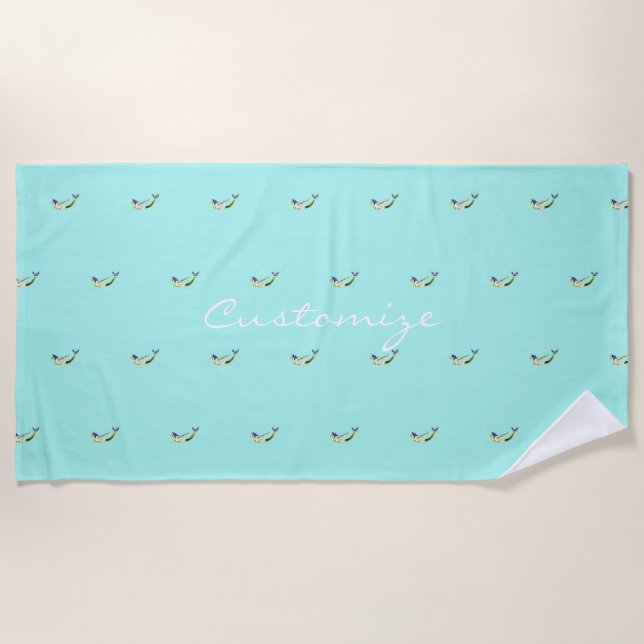 Serviette De Plage Mermaitres de natation Thunder_Cove (Devant)