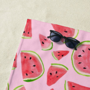 Serviette De Plage Merveilleux Fruits Fun été de pastèques