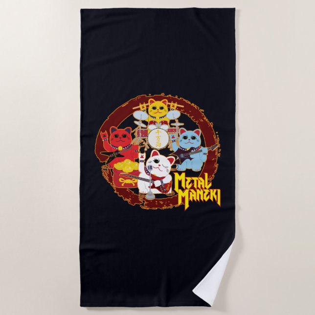 Serviette De Plage Métal Maneki (Devant)