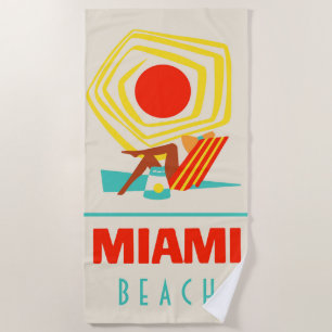 Serviette De Plage Miami Beach