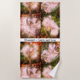 Serviette De Plage Milkweed Sangria