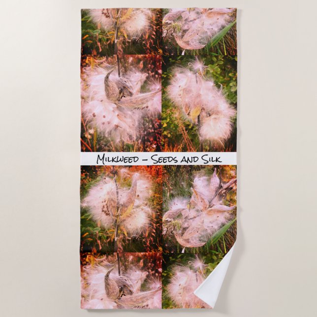 Serviette De Plage Milkweed | Sangria (Devant)