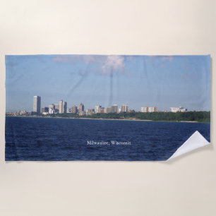 serviette de plage Milwaukee Skyline