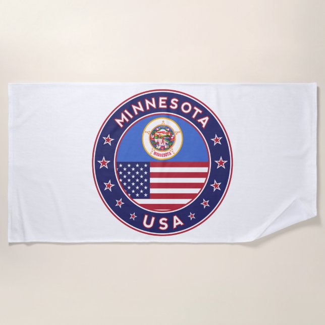 Serviette De Plage Minnesota (Devant)