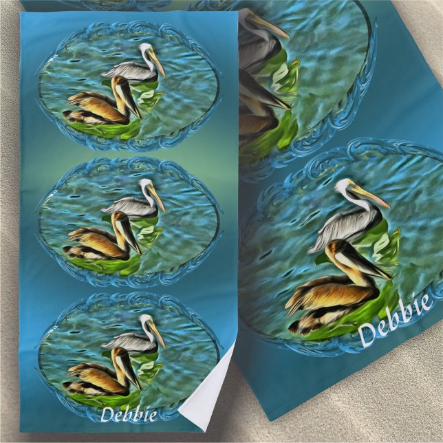 Serviette De Plage Mismaloya Pelicans 0329 (Créateur téléchargé)